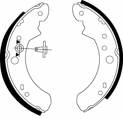 HELLA Brake Shoe Set - H8365 - for e.g. FORD / LDV 8DB355000-891
