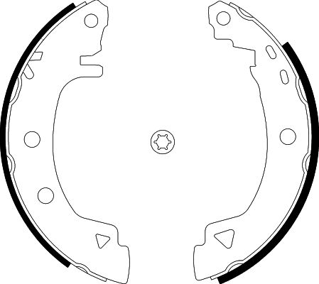 HELLA Brake Shoe Set - H8580 - for e.g. CITROEN / RENAULT 8DB355001-061