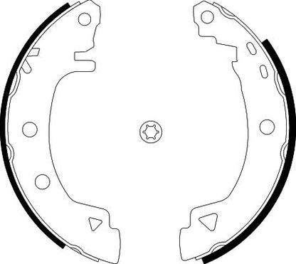 HELLA Brake Shoe Set - H8580 - for e.g. CITROEN / RENAULT 8DB355001-061