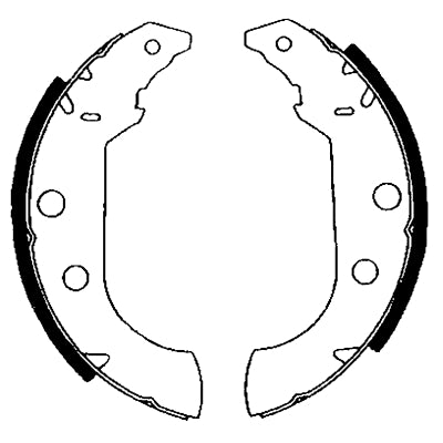 HELLA Brake Shoe Set - H8600 - for e.g. CITROEN / PEUGEOT 8DB355001-101