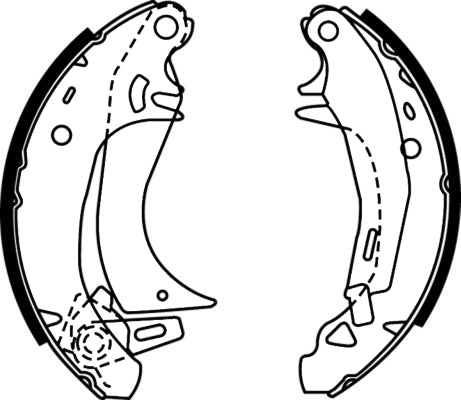 HELLA Brake Shoe Set - H1176 - for e.g. CITROEN / DALLAS / PEUGEOT 8DB355000-211