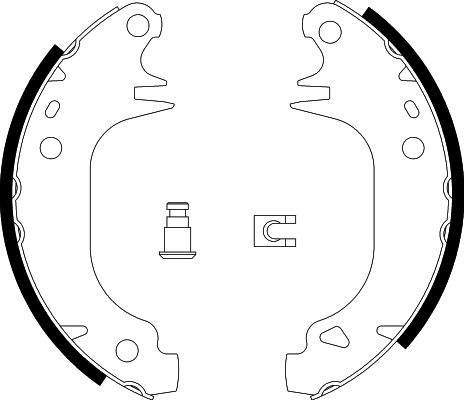 HELLA Brake Shoe Set - H9195 - for e.g. CITROEN / DALLAS / PEUGEOT 8DB355002-001