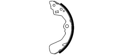 HELLA Brake Shoe Set - H8620 - for e.g. CHEVROLET / DAIHATSU / GEO / HOLDEN 8DB355001-141