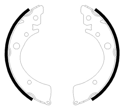 HELLA Brake Shoe Set - H8955 - for e.g. HONDA 8DB355001-651