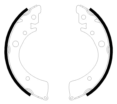 HELLA Brake Shoe Set - H8955 - for e.g. HONDA 8DB355001-651