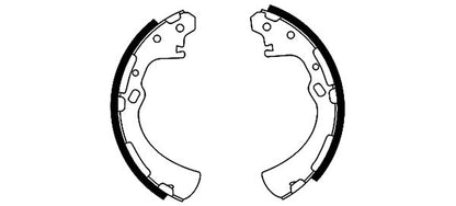 HELLA Brake Shoe Set - H8655 - for e.g. ISUZU / NISSAN 8DB355001-191