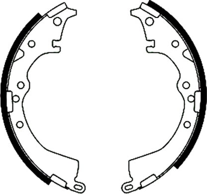 HELLA Brake Shoe Set - H9215 - for e.g. TOYOTA 8DB355002-031