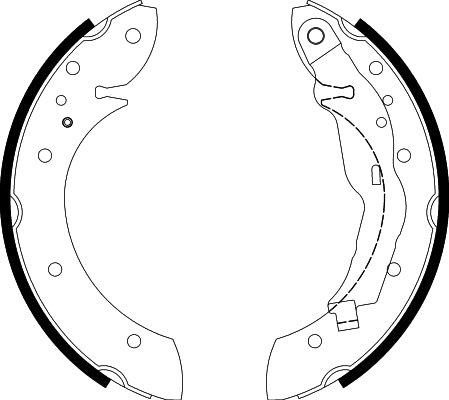 HELLA Brake Shoe Set - H8685 - for e.g. BMW 8DB355001-241