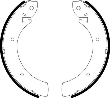 HELLA Brake Shoe Set - H8780 - for e.g. MERCEDES-BENZ / NISSAN / SSANGYONG 8DB355001-391
