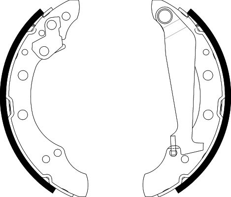 HELLA Brake Shoe Set - H8720 - for e.g. AUDI / CHERY / SEAT / SKODA / VOLKSWAGEN 8DB355001-311