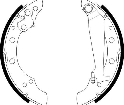 HELLA Brake Shoe Set - H8720 - for e.g. AUDI / CHERY / SEAT / SKODA / VOLKSWAGEN 8DB355001-311