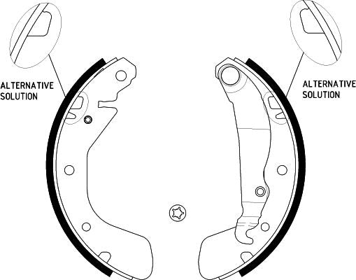 HELLA Brake Shoe Set - H8710 - for e.g. CHEVROLET / HOLDEN / OPEL / VAUXHALL 8DB355001-291