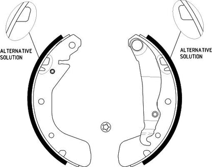 HELLA Brake Shoe Set - H8710 - for e.g. CHEVROLET / HOLDEN / OPEL / VAUXHALL 8DB355001-291