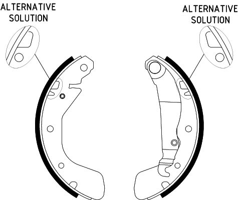 HELLA Brake Shoe Set - H8715 - for e.g. CHEVROLET / DAEWOO / FSO / HOLDEN / OPEL 8DB355001-301