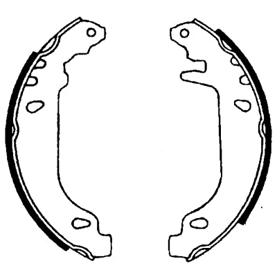 HELLA Brake Shoe Set - H8760 - for e.g. CITROEN / PEUGEOT 8DB355001-351