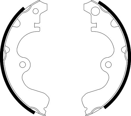 HELLA Brake Shoe Set - H8890 - for e.g. TOYOTA 8DB355001-561