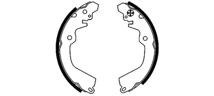 HELLA Brake Shoe Set - H8870 - for e.g. MITSUBISHI 8DB355001-531
