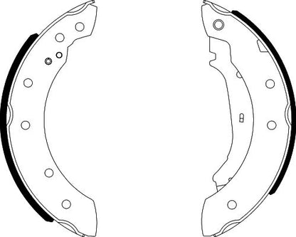 HELLA Brake Shoe Set - H8900 - for e.g. CITROEN / DACIA / FIAT / NISSAN /PEUGEOT 8DB355001-571