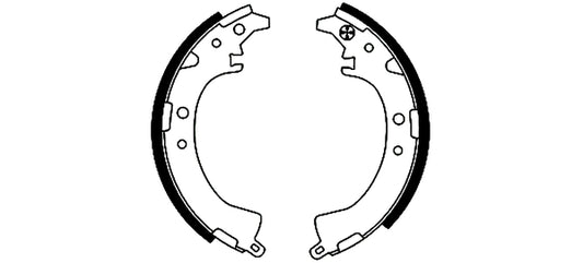 HELLA Brake Shoe Set - H8975 - for e.g. TOYOTA 8DB355001-671