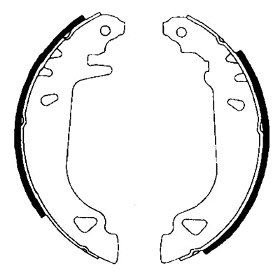 HELLA Brake Shoe Set - H8550 - for e.g. FIAT / LANCIA 8DB355001-011