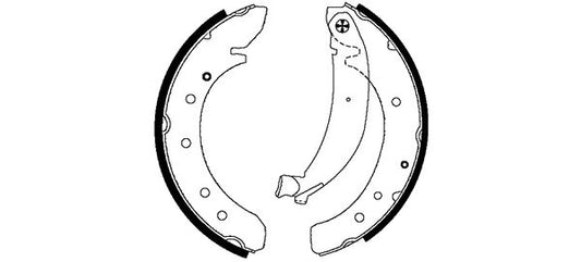 HELLA Brake Shoe Set - H8925 - for e.g. CITROEN / FIAT / PEUGEOT 8DB355001-601