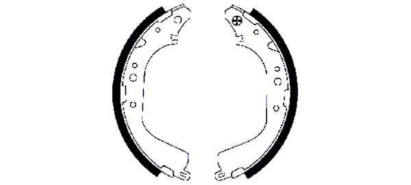 HELLA Brake Shoe Set - H9270 - for e.g. NISSAN / TOYOTA 8DB355002-131