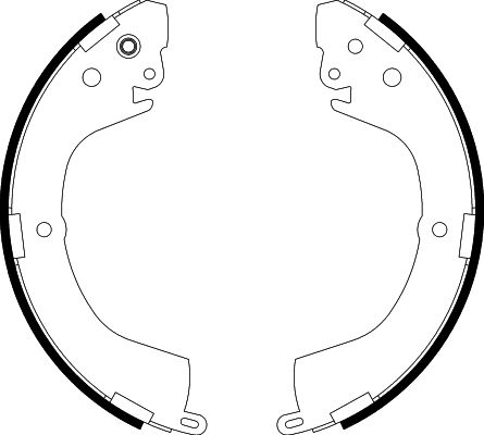 HELLA Brake Shoe Set - H9280 - for e.g. MITSUBISHI 8DB355002-151