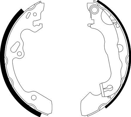 HELLA Brake Shoe Set - H9320 - for e.g. FORD 8DB355002-231