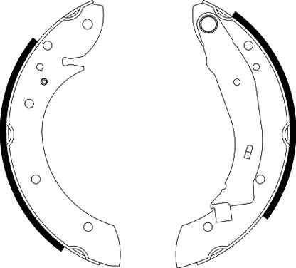 HELLA Brake Shoe Set - H9000 - for e.g. CITROEN / PEUGEOT 8DB355001-721
