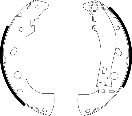 HELLA Brake Shoe Set - H9080 - for e.g. FIAT 8DB355001-841
