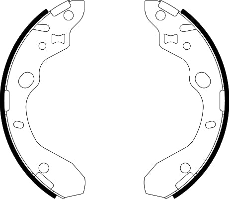 HELLA Brake Shoe Set - H9555 - for e.g. MAZDA 8DB355002-551