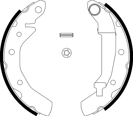 HELLA Brake Shoe Set - H9015 - for e.g. CHEVROLET / DAEWOO / PONTIAC / PROTON 8DB355001-741