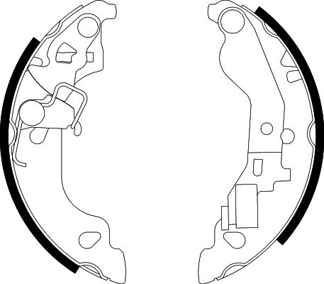 HELLA Brake Shoe Set - H9565 - for e.g. FIAT / ZASTAVA 8DB355002-571