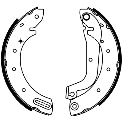 HELLA Brake Shoe Set - H9380 - for e.g. FORD / LDV / NISSAN 8DB355002-321