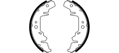 HELLA Brake Shoe Set - H8995 - for e.g. CHRYSLER / DODGE / KIA / PLYMOUTH 8DB355001-711