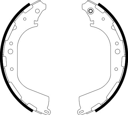 HELLA Brake Shoe Set - H9400 - for e.g. INFINITI / NISSAN 8DB355002-341