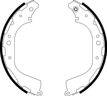 HELLA Brake Shoe Set - H9400 - for e.g. INFINITI / NISSAN 8DB355002-341