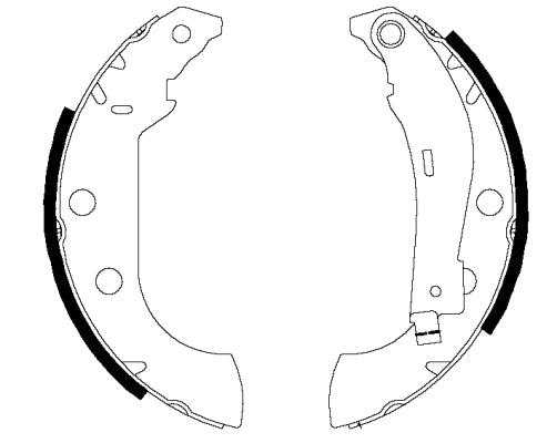 HELLA Brake Shoe Set - H9420 - for e.g. CITROEN / PEUGEOT 8DB355002-381