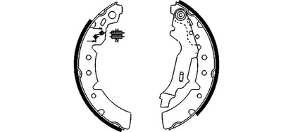 HELLA Brake Shoe Set - H9425 - for e.g. TOYOTA 8DB355002-391