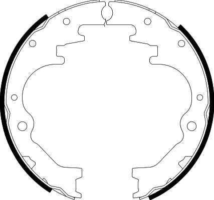 HELLA Brake Shoe Set - H9460 - for e.g. FORD / MAZDA 8DB355002-441