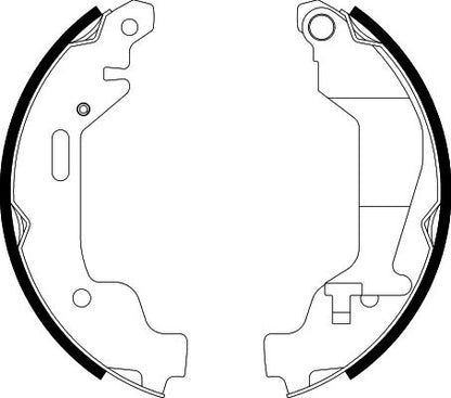 HELLA Brake Shoe Set - H9475 - for e.g. OPEL / SUZUKI / VAUXHALL 8DB355002-451