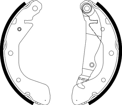 HELLA Brake Shoe Set - H9480 - for e.g. OPEL / VAUXHALL 8DB355002-461