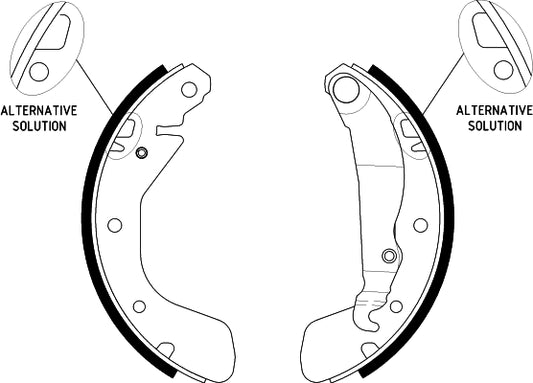 HELLA Brake Shoe Set - H9485 - for e.g. HOLDEN / OPEL / VAUXHALL 8DB355002-471