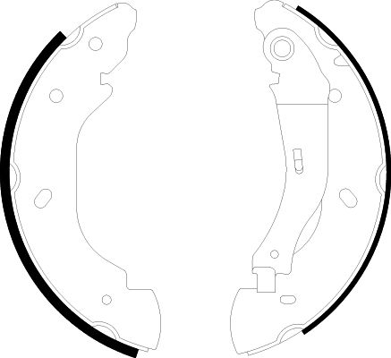 HELLA Brake Shoe Set - H9525 - for e.g. FORD 8DB355002-511