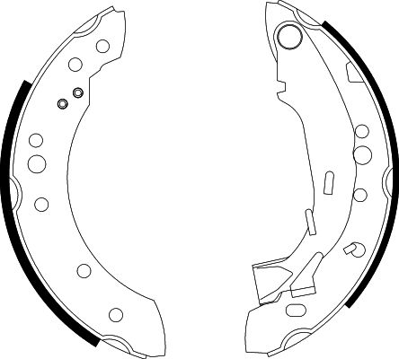 HELLA Brake Shoe Set - H9580 - for e.g. CITROEN / PEUGEOT 8DB355002-601