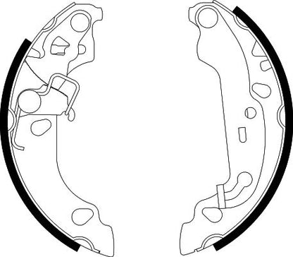 HELLA Brake Shoe Set - H9590 - for e.g. FORD 8DB355002-621