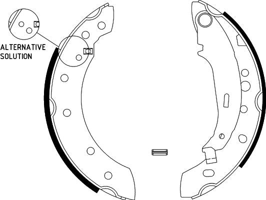 HELLA Brake Shoe Set - H9680 - for e.g. PEUGEOT 8DB355002-771