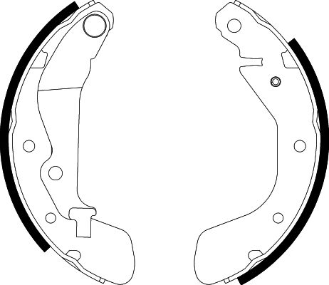 HELLA Brake Shoe Set - H9715 - for e.g. CHEVROLET / DAEWOO / HOLDEN / OPEL 8DB355002-791