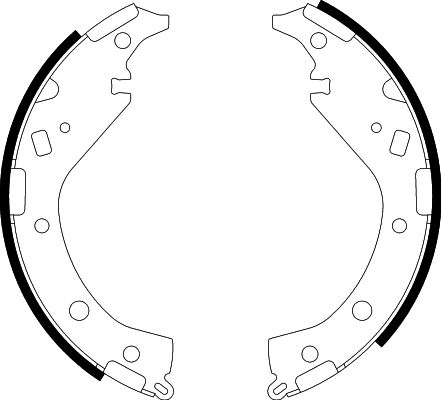 HELLA Brake Shoe Set - H9745 - for e.g. TOYOTA 8DB355002-811