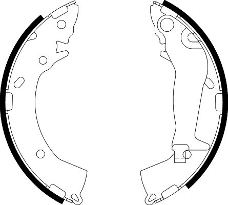 HELLA Brake Shoe Set - H9755 - for e.g. HYUNDAI / INOKOM 8DB355002-821